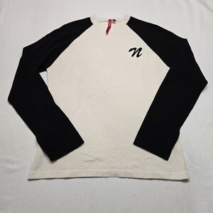 Vintage 525 Silk Blend Lightweight Sweater Monogram N Y2K Size Large